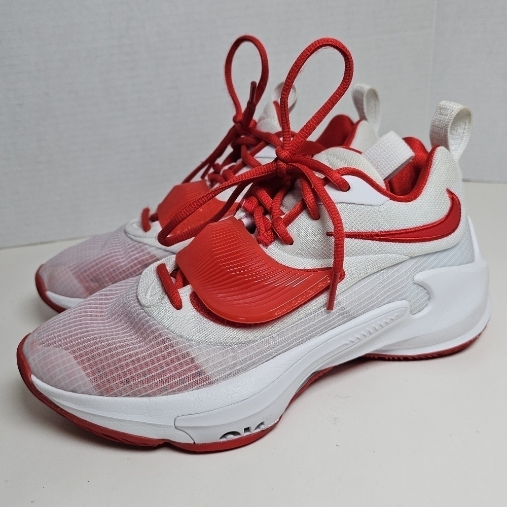 Nike Zoom Freak 3 TB Promo White Red Basketball Shoes